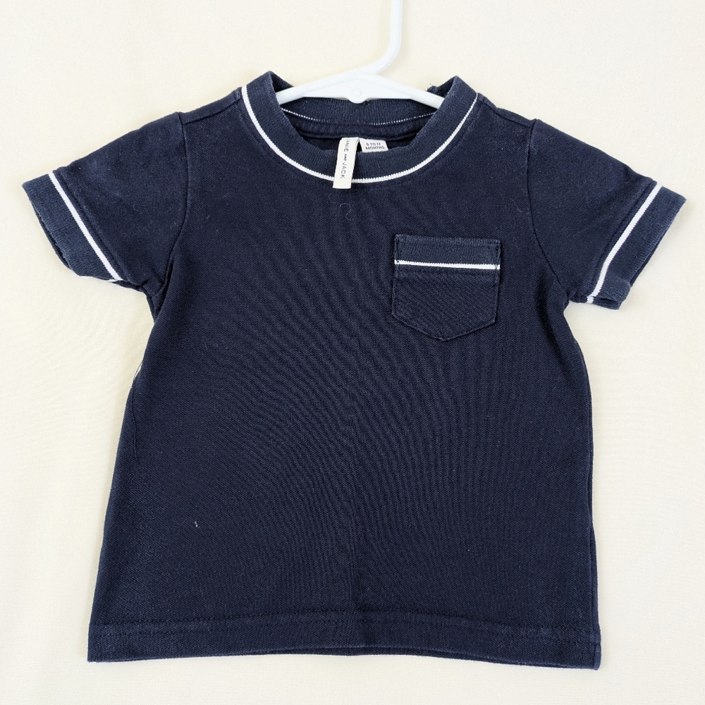 Janie & Jack Navy T-shirt ~ 6/12 mo